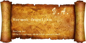Vermes Angelika névjegykártya